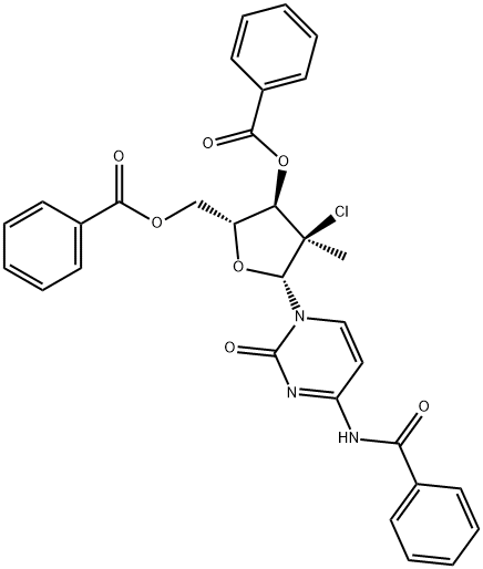 (2R,3r,4r,5r)-5-(4-苯酰胺-2-氧代嘧啶-1(2H)-基)-2-((苯甲?；趸?甲基)-4-氯-4-甲基四氫呋喃-3-苯甲酸